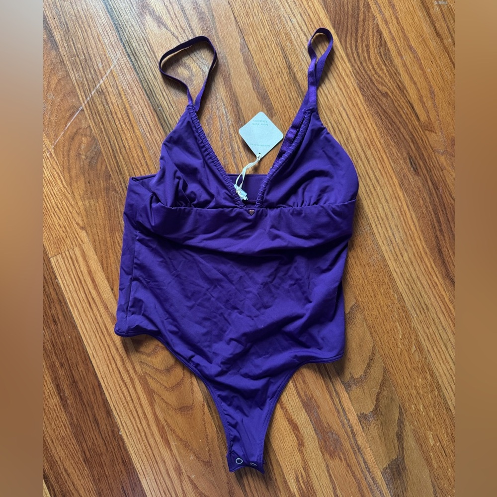 clo intimo purple bodysuit NWT size small